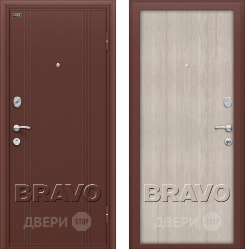 Входная металлическая Дверь Bravo Оптим Door Out 201 Капучино