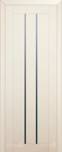 Межкомнатная дверь ProfilDoors 49U магнолия-сатинат (графит)
