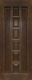 Межкомнатная дверь 11-ПГ темный лак