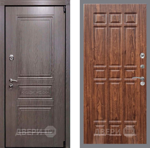 Дверь Рекс (REX) Пренмиум-S FL-33 орех тисненый