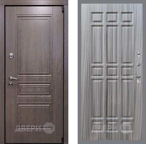 Входная металлическая Дверь Рекс (REX) Пренмиум-S FL-33 Сандал грей