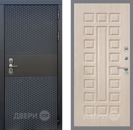 Входная металлическая Дверь Стоп БЛЭК CISA ФЛ-183 Беленый дуб