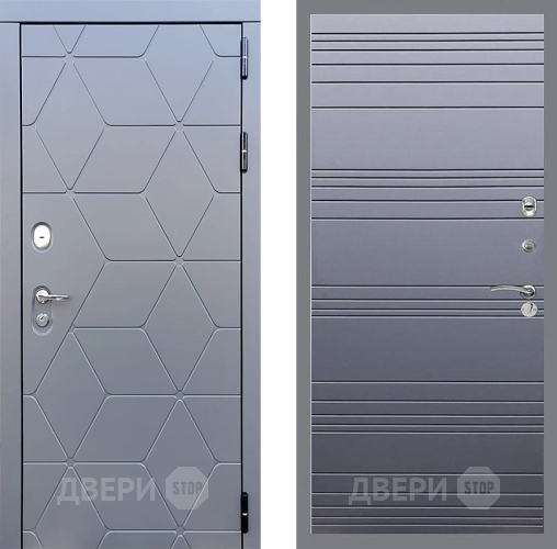 Дверь Стоп КОСМО Лайн Силк титан