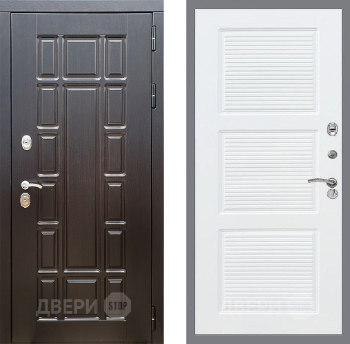 Входная металлическая Дверь Стоп НЬЮ ЙОРК ФЛ-1 Силк Сноу