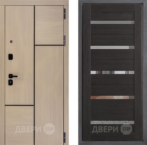 Входная металлическая Дверь Дверной континент ДК-14 ФЛ-47 Венге