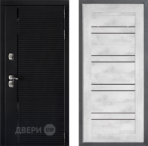 Входная металлическая Дверь Дверной континент ДК-1 ФЛ-49 Бетон снежный