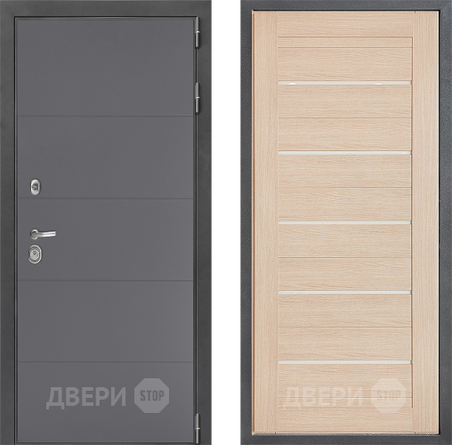 Входная металлическая Дверь Дверной континент ДК-3/649 ФЛ-46 Капучино