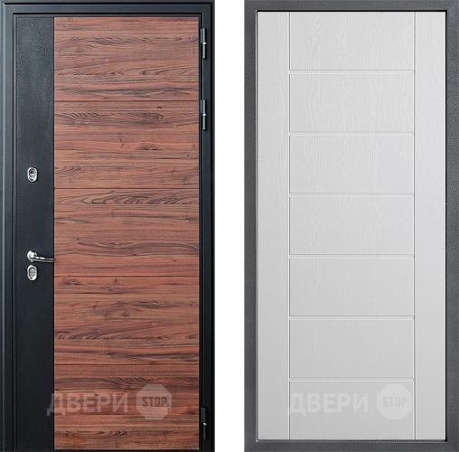 Дверь Дверной континент ДК-15 Красное Дерево ТЕРМО ФЛ-Лайн Белое дерево