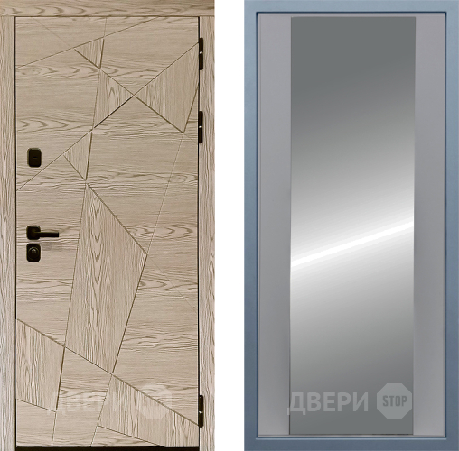 Входная металлическая Дверь Дива МД-97/1 Д-15 Зеркало Силк Маус