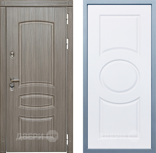 Входная металлическая Дверь Дива МД-42 Д-8 Белый