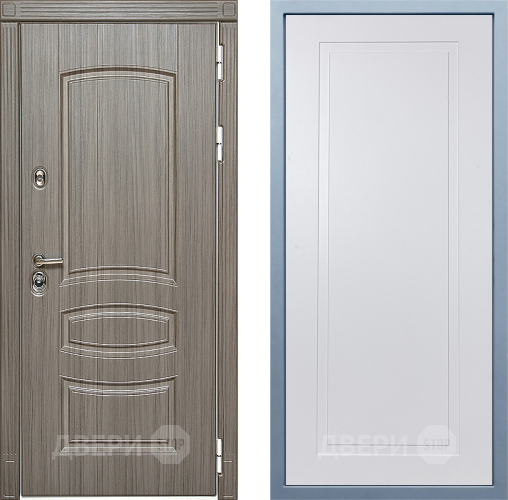 Входная металлическая Дверь Дива МД-42 Н-10 Белый