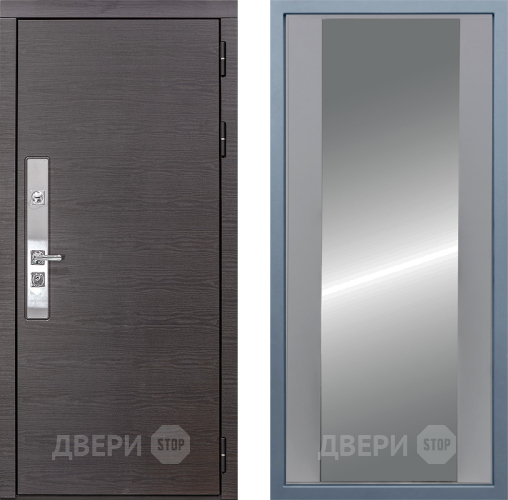 Входная металлическая Дверь Дива МХ-39 STR Д-15 Зеркало Силк Маус
