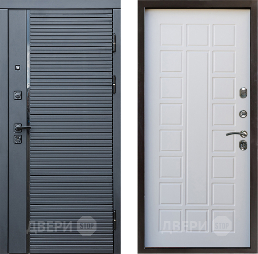 Дверь Престиж Черная Линия Престиж Белое дерево