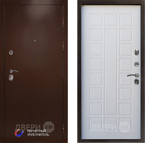 Дверь Престиж Медь Престиж Белое дерево