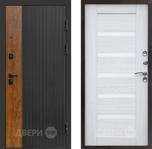 Входная металлическая Дверь Престиж Prestizh Царга Лиственница белая