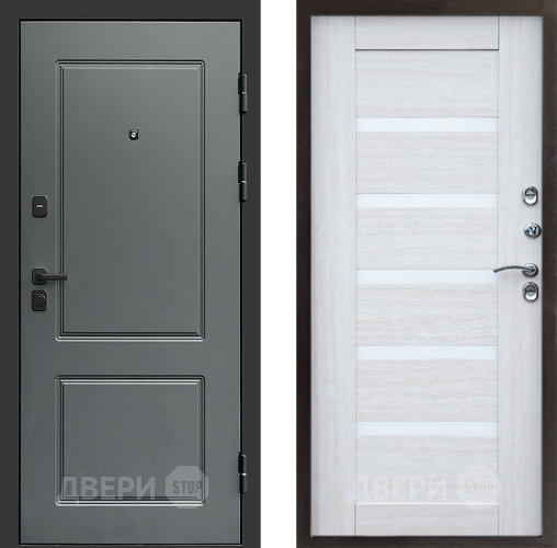 Входная металлическая Дверь Престиж Verona Царга Лиственница белая