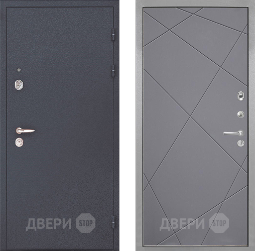 Дверь Интекрон (INTECRON) Колизей Лучи-М Графит софт