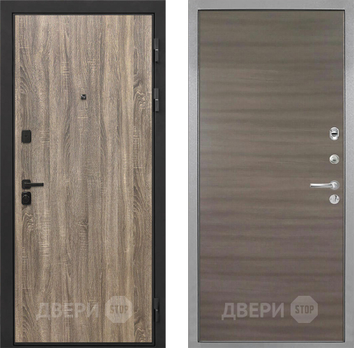 Дверь Интекрон (INTECRON) Профит Black Дуб Турин Гладкая Дуб тоскано поперечный