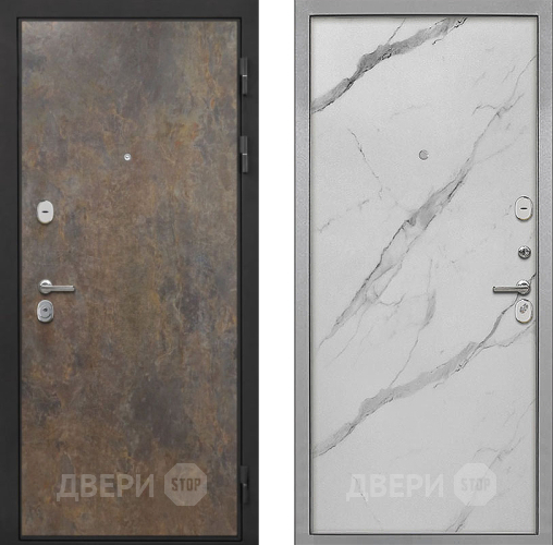 Дверь Интекрон (INTECRON) Гектор Гранж Гладкая Мрамор натуральный арктик