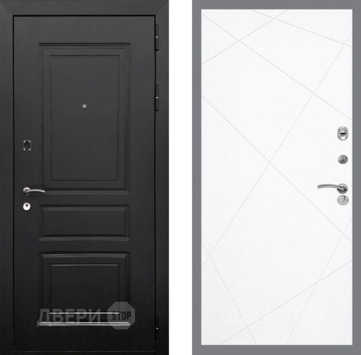 Входная металлическая Дверь Рекс (REX) 6 Венге FL-291 Силк Сноу