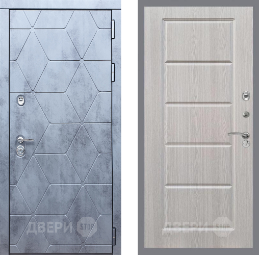 Входная металлическая Дверь Рекс (REX) 28 FL-39 Беленый дуб