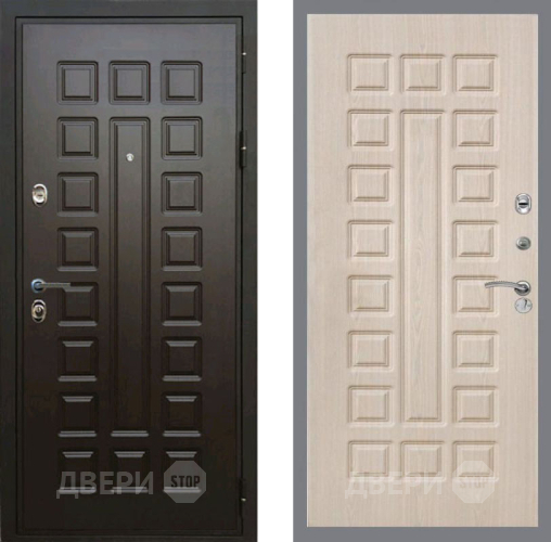 Входная металлическая Дверь Рекс (REX) Премиум 3к FL-183 Беленый дуб