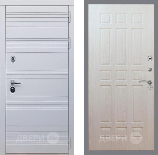 Дверь Рекс (REX) 14 Силк Сноу FL-33 Беленый дуб