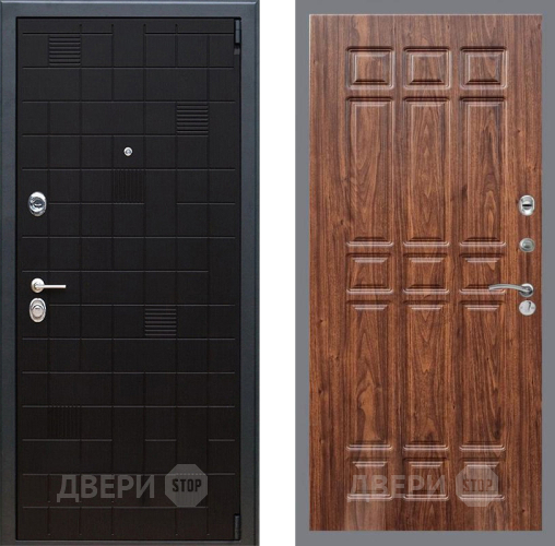 Входная металлическая Дверь Рекс (REX) 12 FL-33 орех тисненый