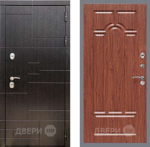 Входная металлическая Дверь Рекс (REX) 20 FL-58 орех тисненый