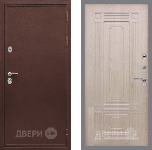 Входная металлическая Дверь Рекс (REX) 5А FL-2 Беленый дуб