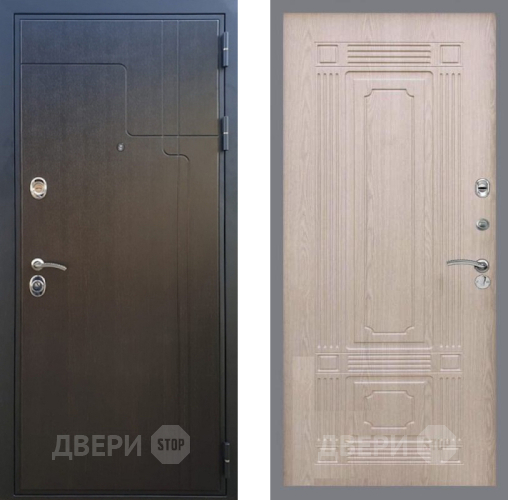 Входная металлическая Дверь Рекс (REX) Премиум-246 FL-2 Беленый дуб