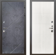 Дверь Шелтер (SHELTER) Комфорт Бетон урбан индиго 7 Дуб филадельфия крем 860х2050 мм