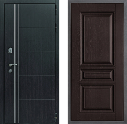 Дверь Дверной континент Теплолюкс Дизайн ФЛ-243 Дуб шоколадный