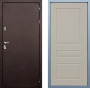 Дверь Дива МД-40 Медь Д-13 Шампань 860х2050 мм