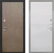 Дверь Интекрон (INTECRON) Гектор Венге Коричневый ФЛ-316 Белый ясень 960х2050 мм