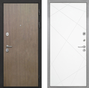 Дверь Интекрон (INTECRON) Гектор Венге Коричневый Лучи-М Софт милк 960х2050 мм
